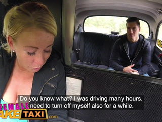 Female Fake Taxi Hot blonde sucks and fucks Czech cock